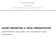 Tablet Screenshot of legalmediaexperts.com